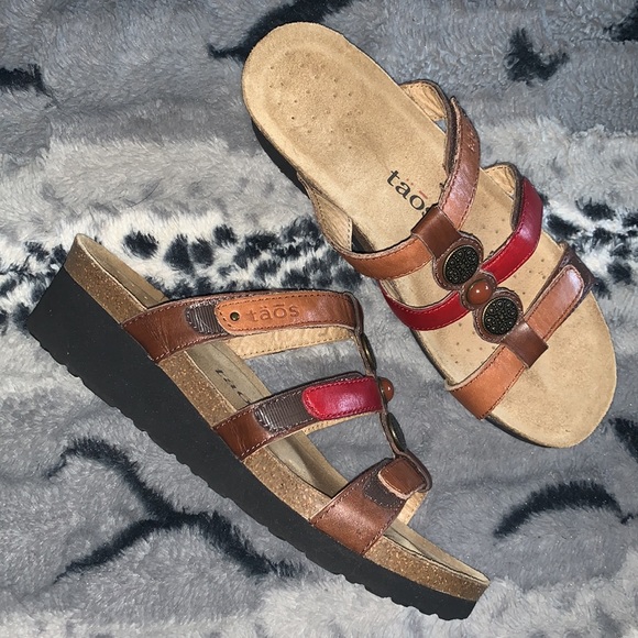 Taos Footwear Shoes - Taos Footwear Leather Adjustable Sandals — 8